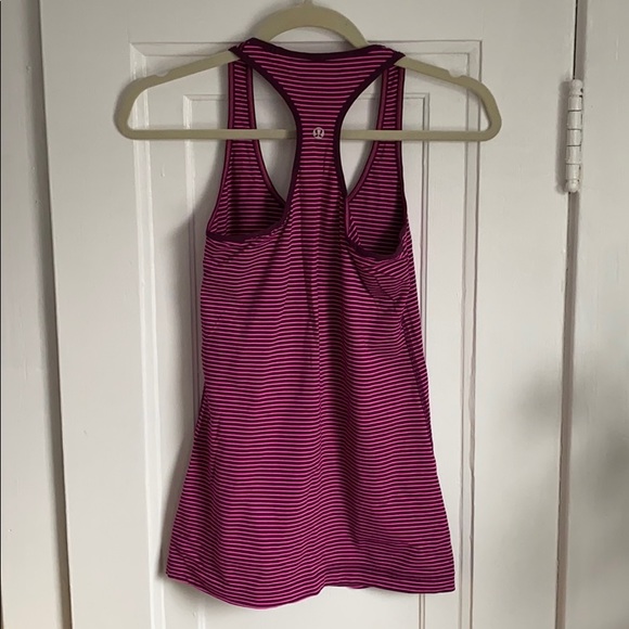 Lululemon pink stripe Racerback tank - Picture 6 of 7